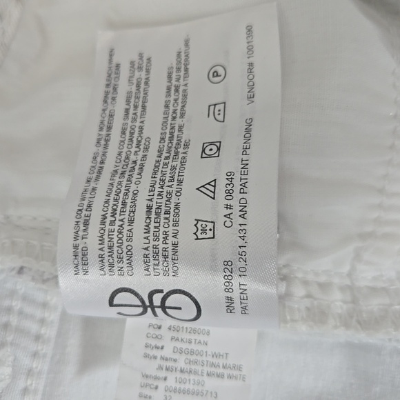 Skinnygirl White and Gray Patterned Marbled Christina Marie Skinny Jeans Size 14 - Picture 13 of 13